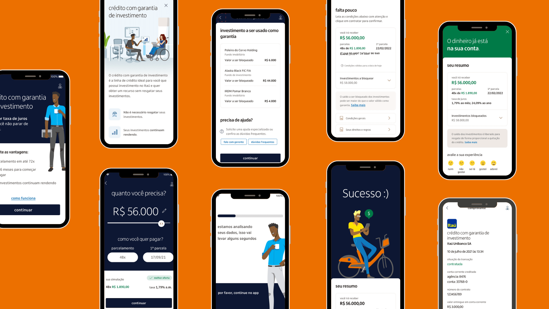 The redesigned end-to-end flow on mobile